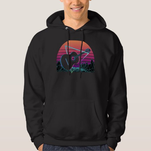Guitar Retro Hoodie (Voorkant)