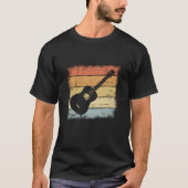 Guitar Retro-ontwerp T-shirt (Voorkant)
