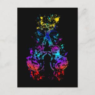 Guitar Retro Rock en Roll Music Lover Guitarist Briefkaart