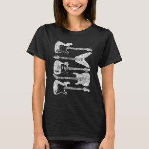 Guitar Retro-stijl voor gitarist T-shirt