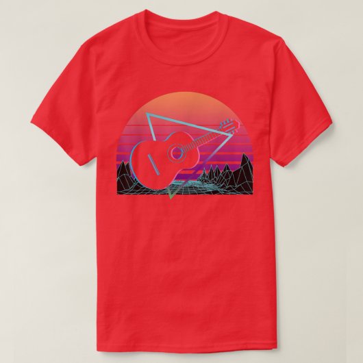 Guitar Retro T-shirt (Design voorkant)