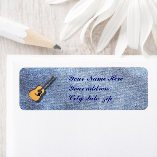 GUITAR-RETURN ADRES ETIKET (Insitu)