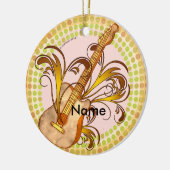 Guitar Rhythm Keramisch Ornament (Links)