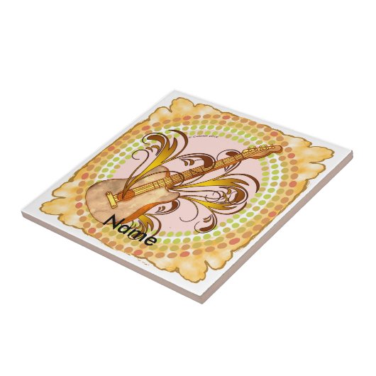 Guitar Rhythm Tegeltje (Zijkant)