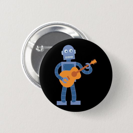 Guitar Robot Ronde Button 5,7 Cm (Voorkant /achterkant)