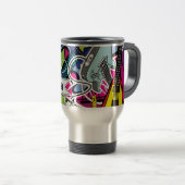 Guitar Rock 15 oz. Roestvrij staal Travel Mug Cup Reisbeker (Voorkant rechts)