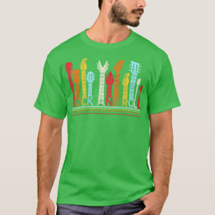 Guitar Rock en Roll Music Retro Guitars T-shirt
