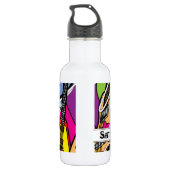 Guitar Rock Music Star Grunge 32. oz. Waterfles (Achterkant)