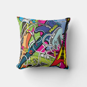 Guitar Rock Music Star Grunge Couch Sierkussen