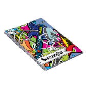 Guitar Rock Music Star Grunge Spiral Notitieboek (Rechterzijde)