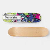 Guitar Rock Music Star Old School Skateboard (Horizontaal)