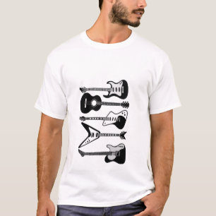 Guitar Rock Music voor gitaristen Retro Duo T-shirt