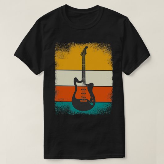 Guitar Rock Muziek voor gitaristen Retro (1 T-shirt (Design voorkant)