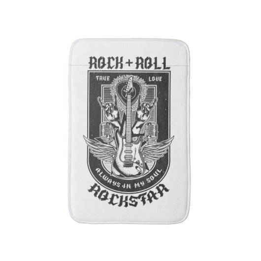 Guitar Rock-ontwerp Badmat (Voorkant Verticaal)