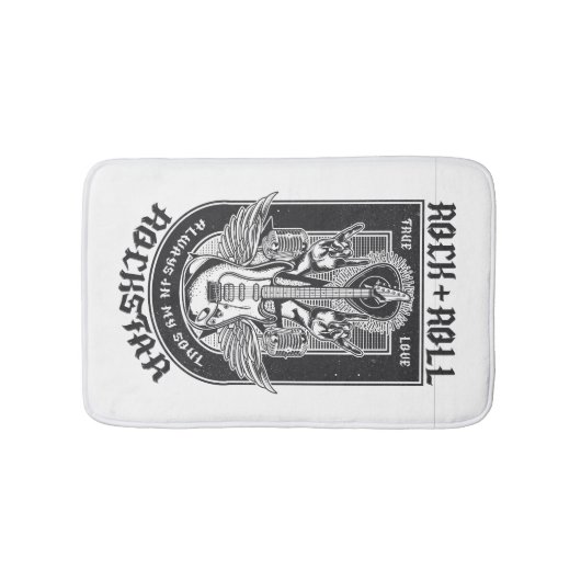 Guitar Rock-ontwerp Badmat (Voorkant)