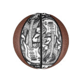 Guitar Rock-ontwerp Basketbal (Verticaal)