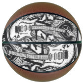 Guitar Rock-ontwerp Basketbal (Voorkant)