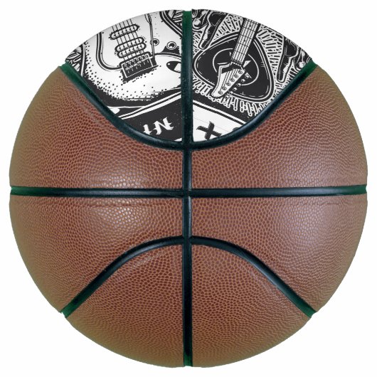 Guitar Rock-ontwerp Basketbal (Rechts)