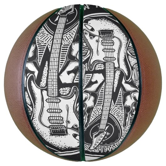 Guitar Rock-ontwerp Basketbal (Verticaal)