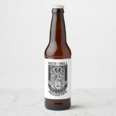 Guitar Rock-ontwerp Bier Etiket (Voorkant)