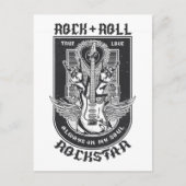 Guitar Rock-ontwerp Briefkaart (Voorkant)