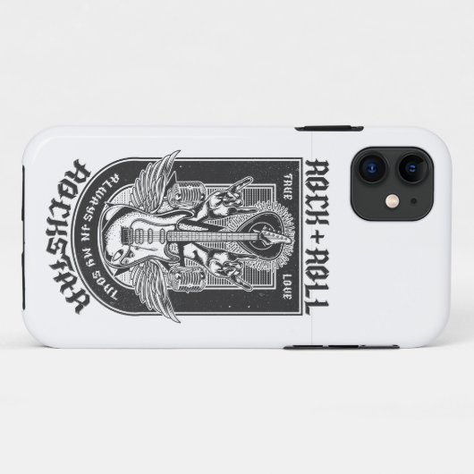 Guitar Rock-ontwerp Case-Mate iPhone Case (Achterkant (horizontaal))