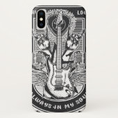 Guitar Rock-ontwerp Case-Mate iPhone Case (Achterkant)