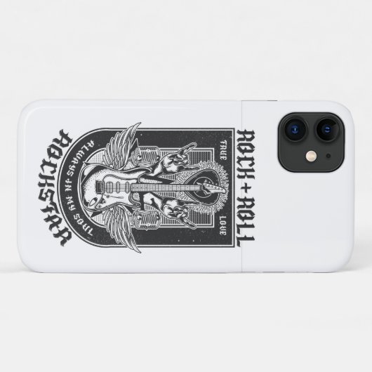 Guitar Rock-ontwerp Case-Mate iPhone Case (Achterkant (horizontaal))