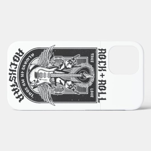 Guitar Rock-ontwerp Case-Mate iPhone Case (Achterkant (horizontaal))