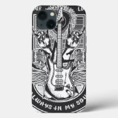 Guitar Rock-ontwerp Case-Mate iPhone Case (Achterkant)