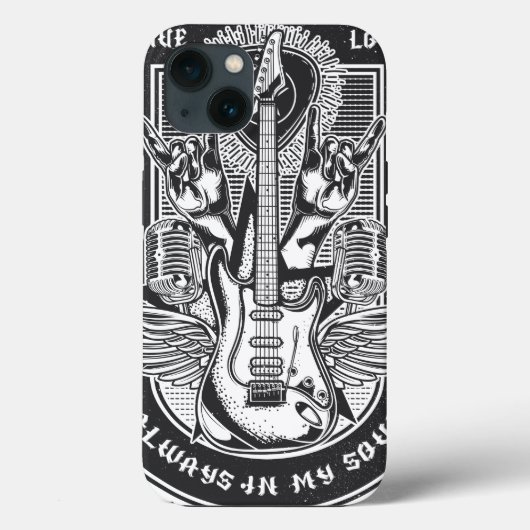 Guitar Rock-ontwerp Case-Mate iPhone Case (Achterkant)