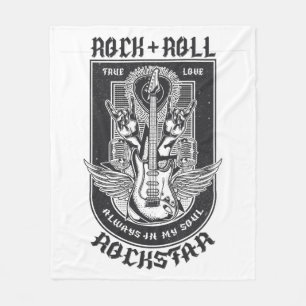 Guitar Rock-ontwerp Fleece Deken