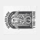 Guitar Rock-ontwerp Fleece Deken (Voorkant (Horizontaal))
