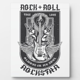 Guitar Rock-ontwerp Fotoplaat