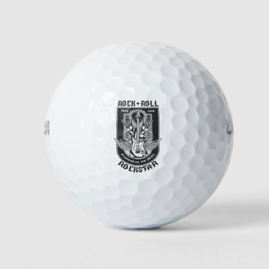 Guitar Rock-ontwerp Golfballen (Voorkant)
