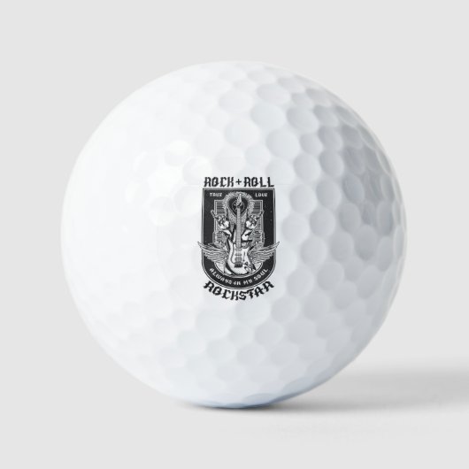 Guitar Rock-ontwerp Golfballen (Voorkant)