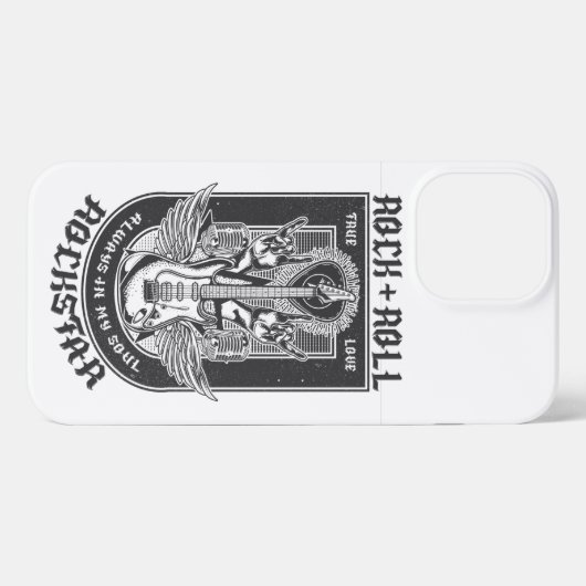 Guitar Rock-ontwerp iPhone Hoesje (Achterkant horizontaal)