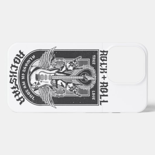 Guitar Rock-ontwerp iPhone Hoesje (Achterkant horizontaal)