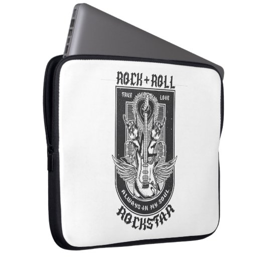 Guitar Rock-ontwerp Laptop Sleeve (Voorkant Rechts)