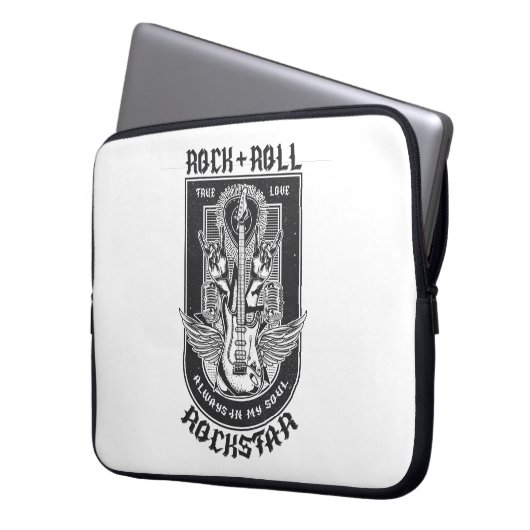 Guitar Rock-ontwerp Laptop Sleeve (Voorkant Links)