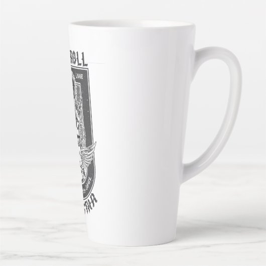 Guitar Rock-ontwerp Latte Mok (Rechts)