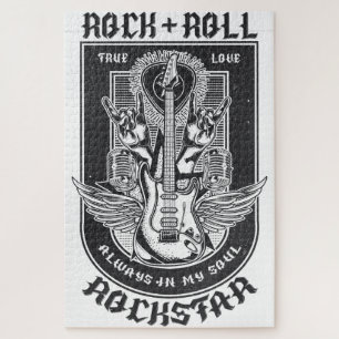 Guitar Rock-ontwerp Legpuzzel