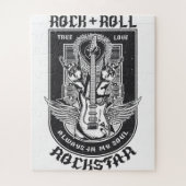 Guitar Rock-ontwerp Legpuzzel (Verticaal)