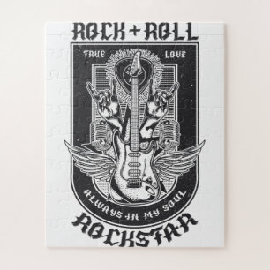 Guitar Rock-ontwerp Legpuzzel