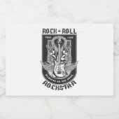 Guitar Rock-ontwerp Likeurfles Etiket (Enkel label)