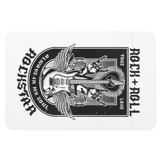 Guitar Rock-ontwerp Magneet (Horizontaal)