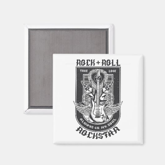 Guitar Rock-ontwerp Magneet (Voorkant / Achterkant)