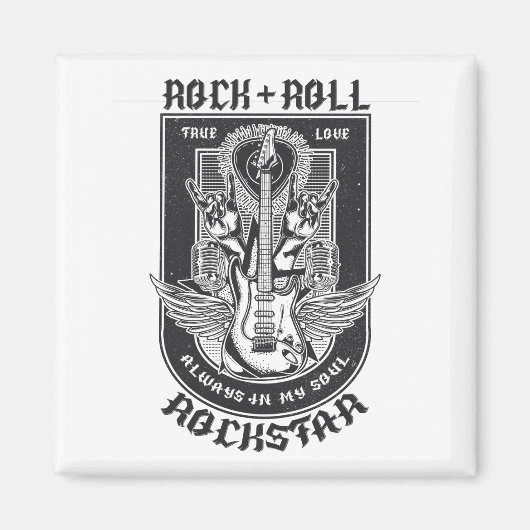 Guitar Rock-ontwerp Magneet (Voorkant)