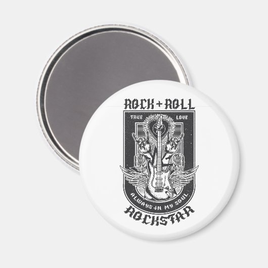 Guitar Rock-ontwerp Magneet (Voorkant / Achterkant)