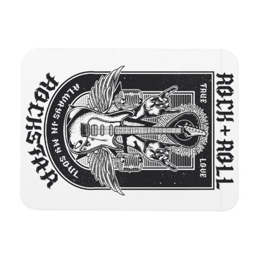 Guitar Rock-ontwerp Magneet (Horizontaal)
